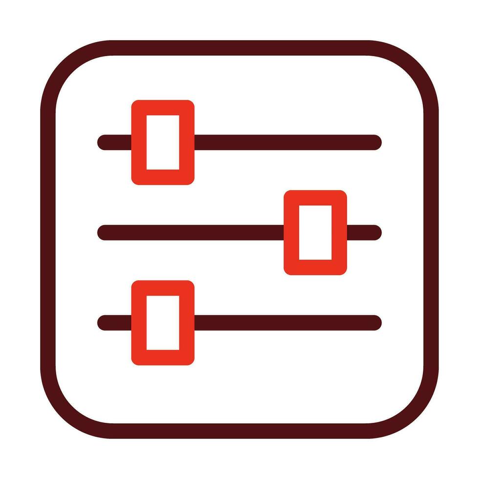 Adjust Vector Thick Line Two Color Icons For Personal And Commercial Use.