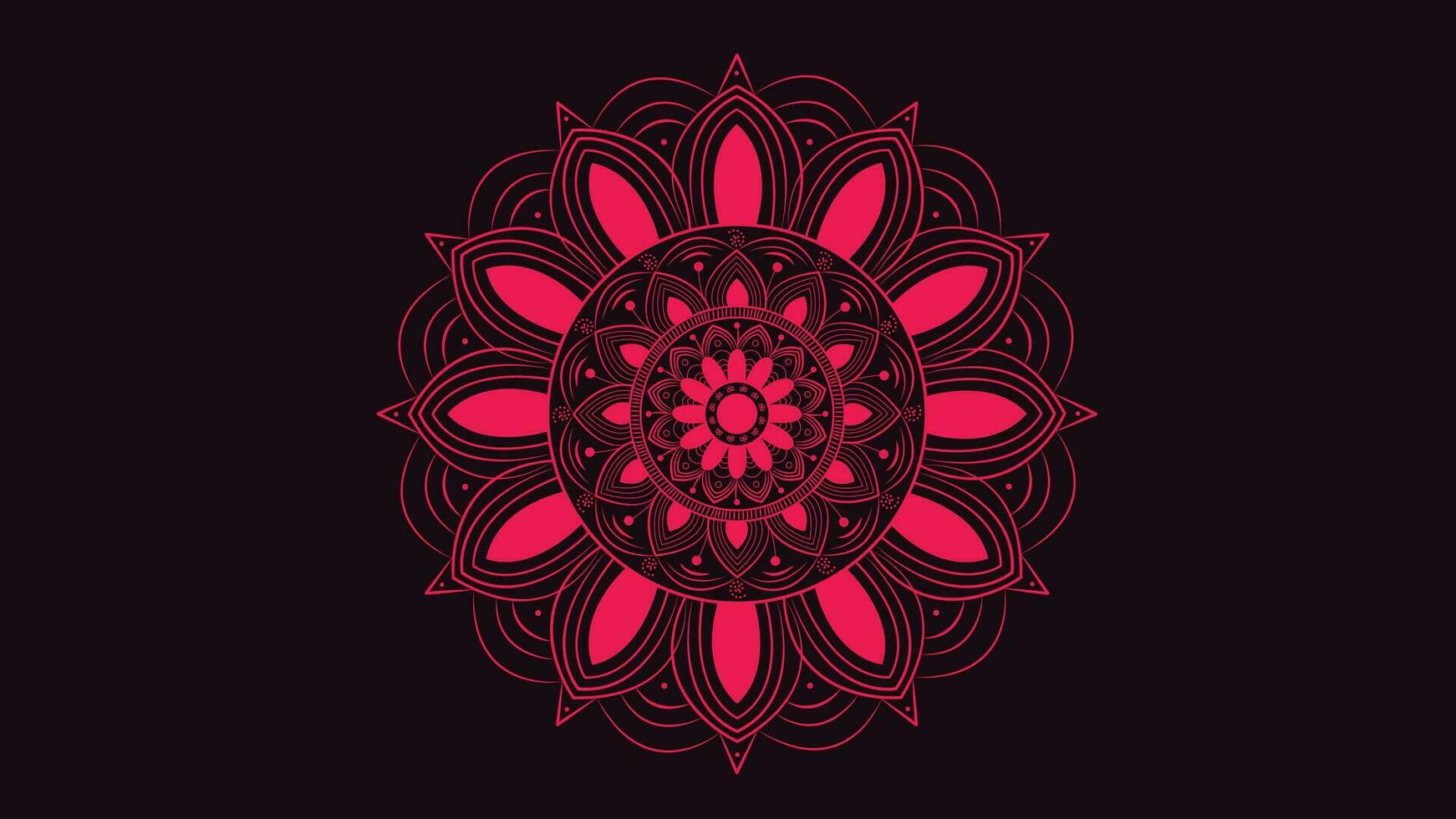 resumen minimalista diseño rosado color sombra degradado mandala lata ser usado como un logo o bandera. vector