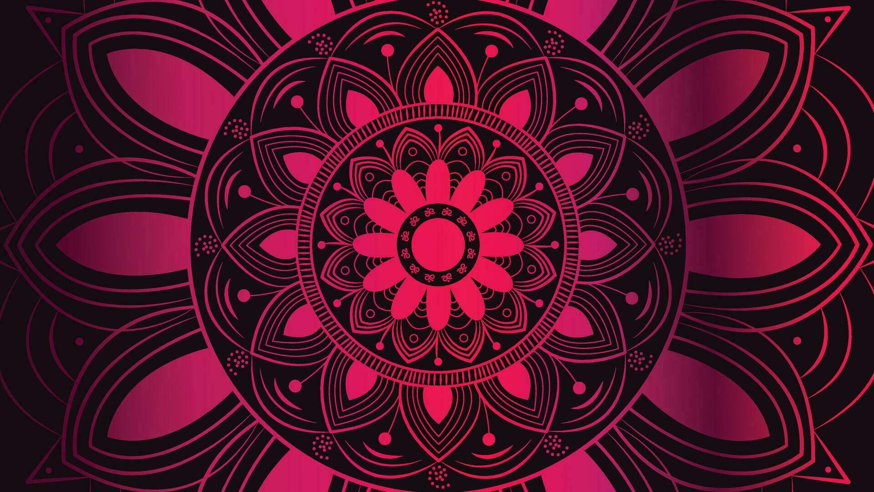 resumen minimalista diseño rosado color sombra degradado mandala lata ser usado como un logo o bandera. vector