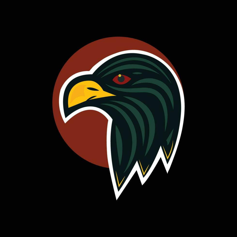 águila logo- icono ilustración vectorial diseño plantilla-elegante -águila pájaro logo vector