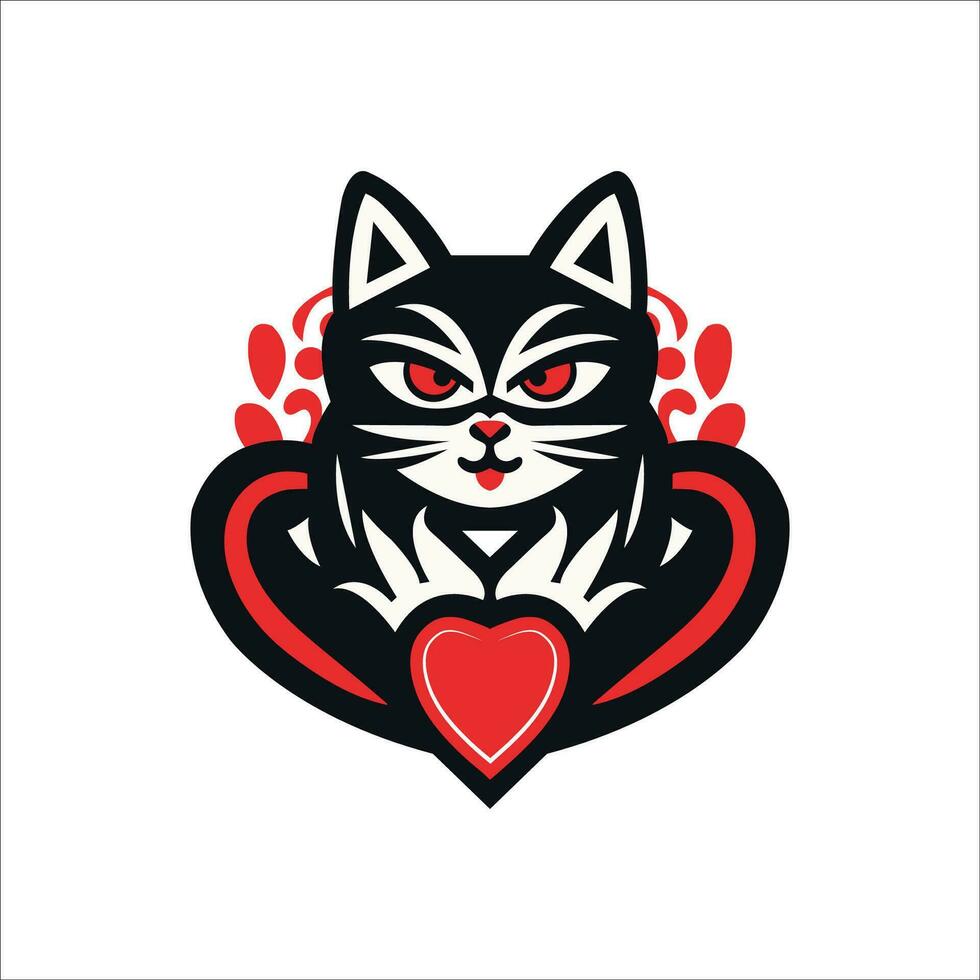 gato logo- icono ilustración vectorial diseño- logo plantilla-elegante -hermoso linda gato vector