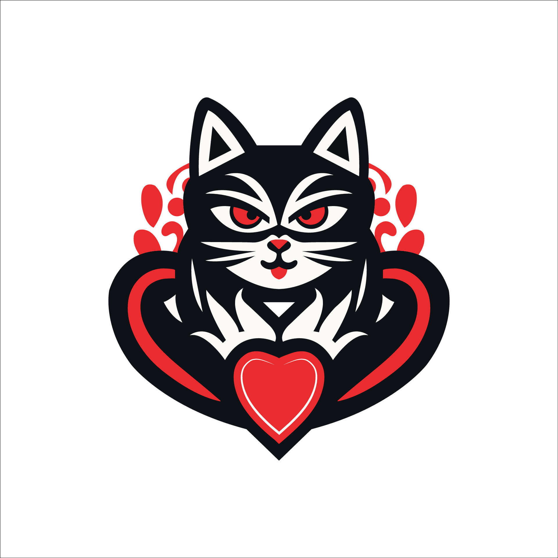 Cute Cat Icon Logo Template and Ideas for Design