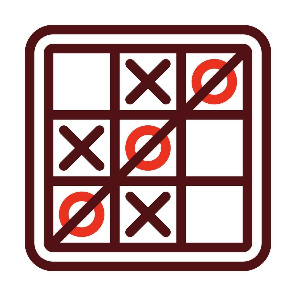 Game Vector Thick Line Two Color Icons For Personal And Commercial Use.