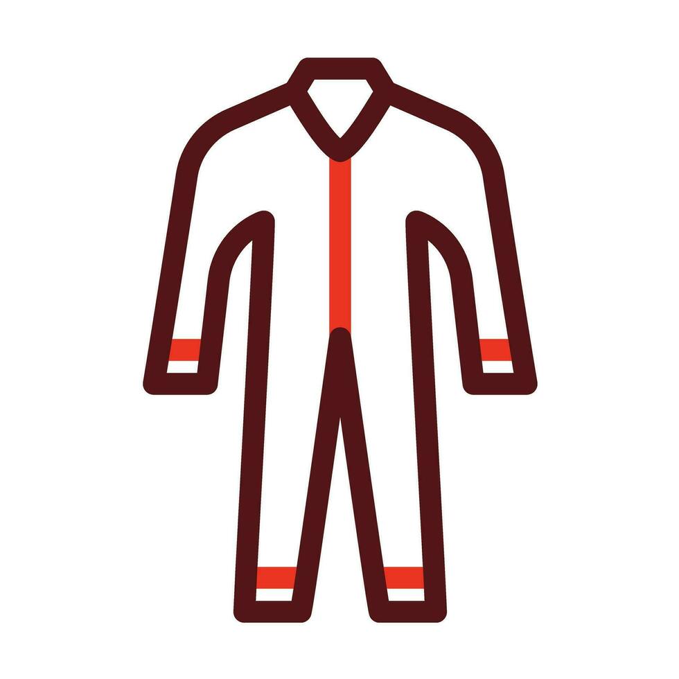 Swimming Suit Vector Thick Line Two Color Icons For Personal And Commercial Use.
