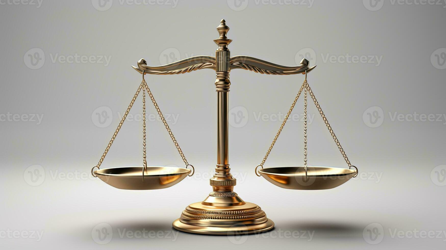 Judicial Scales on the White Background, Law Concept photo