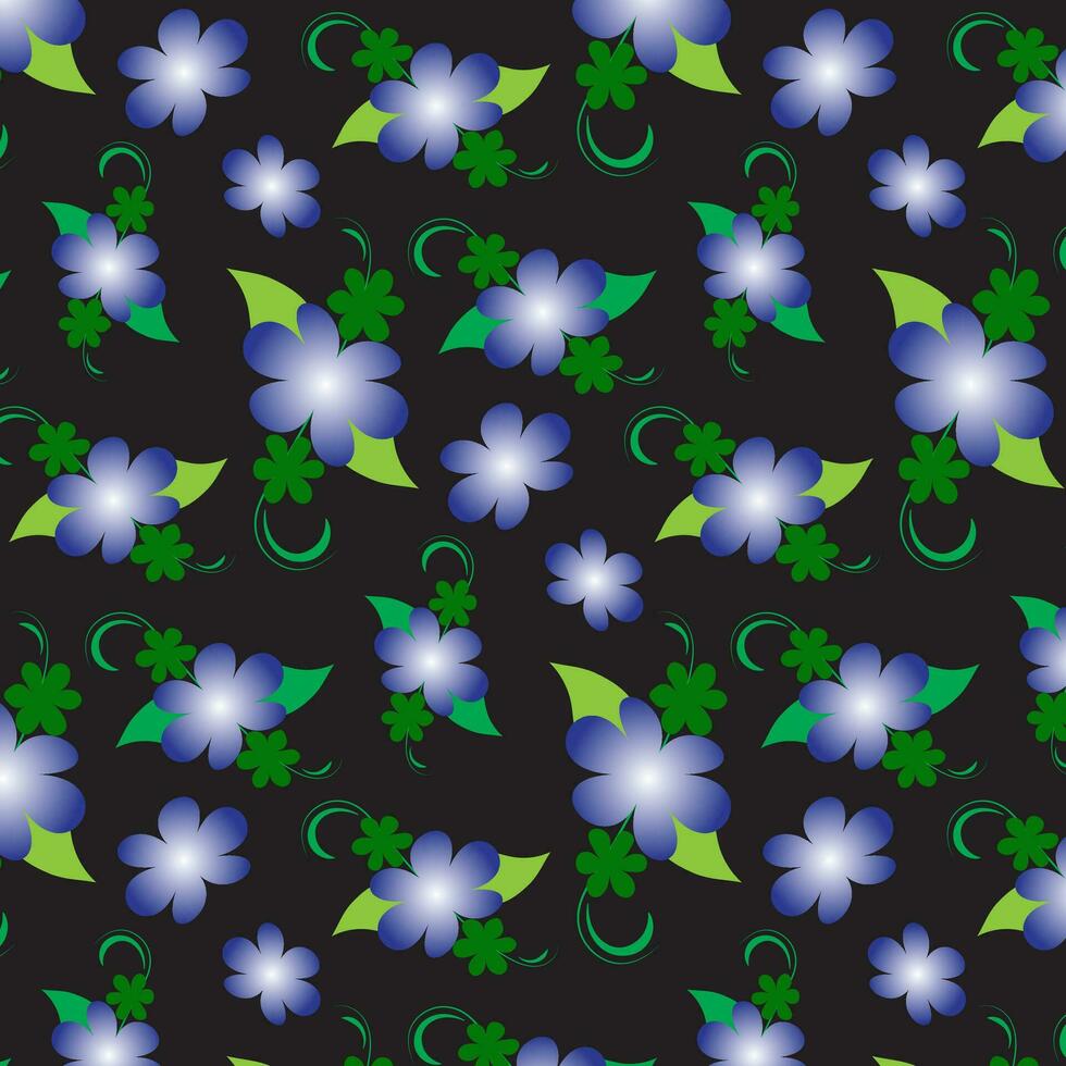 Floral pattern design template vector