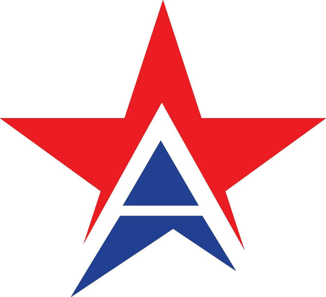 A star logo vector