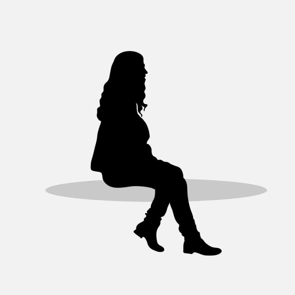 Women sitting vector png