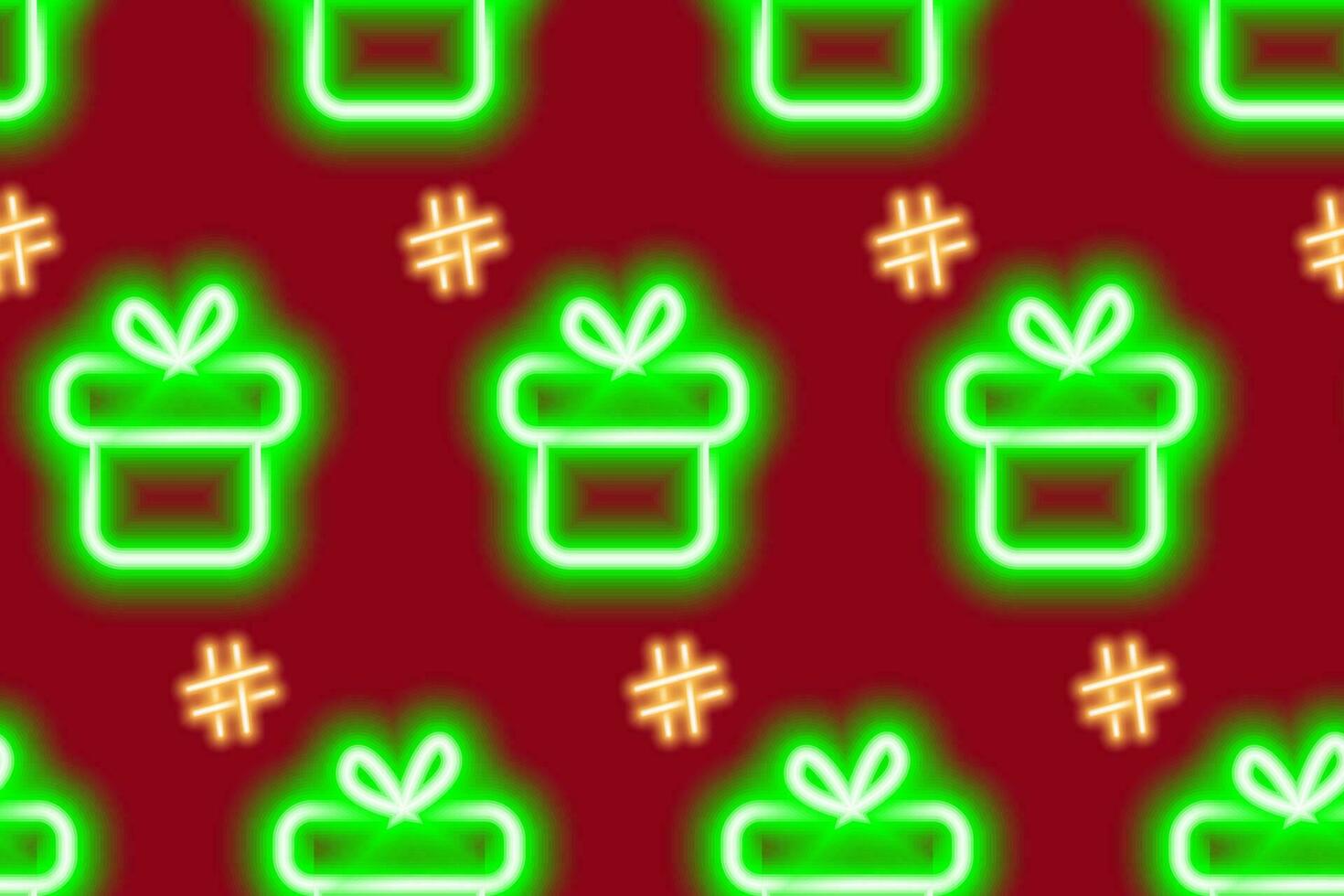 Seamless pattern of abstract gift box with hashtag sign. Design concept for Birthday greetings cards vector