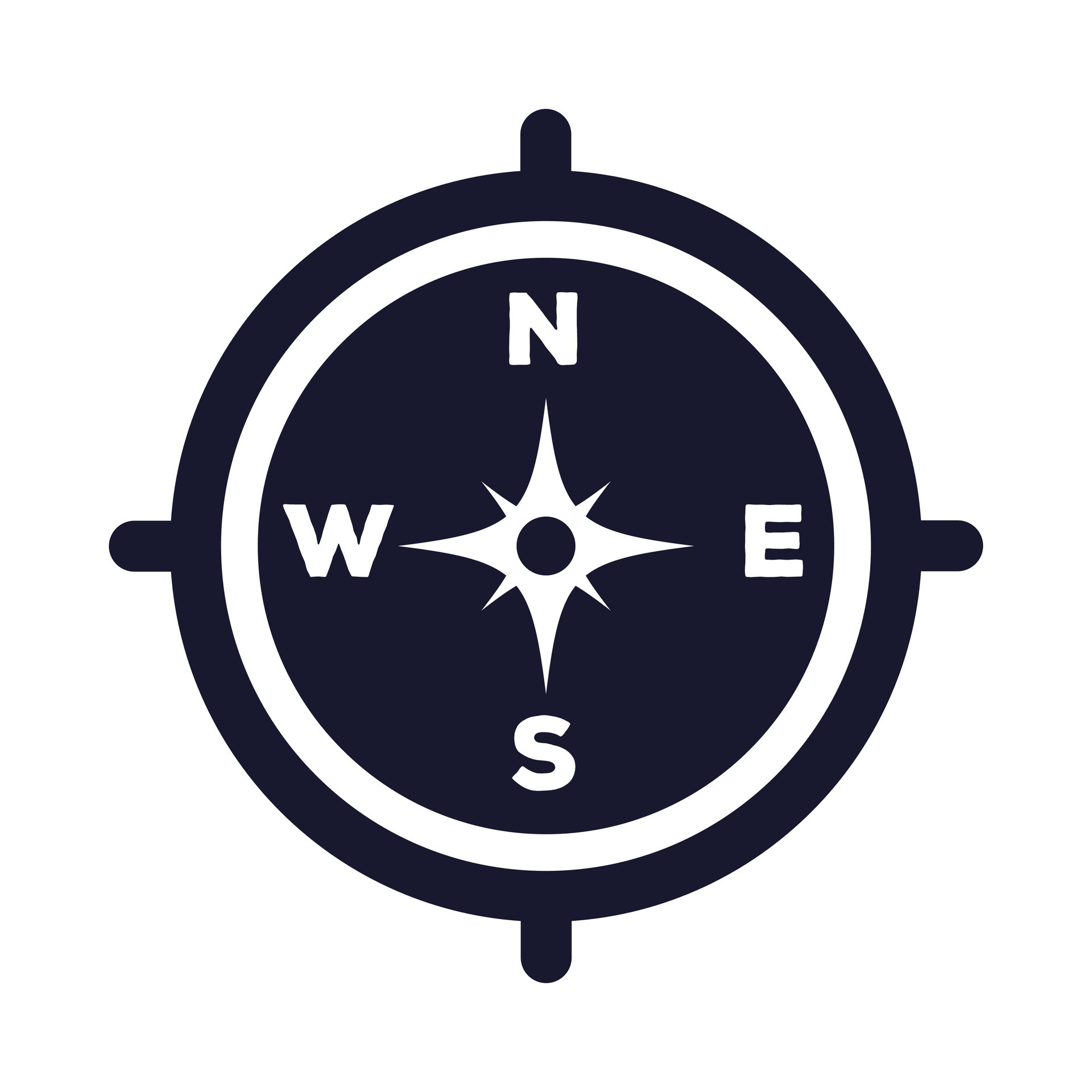 Arrow Compass Icon, Geographical Icon, Direction Design Elements