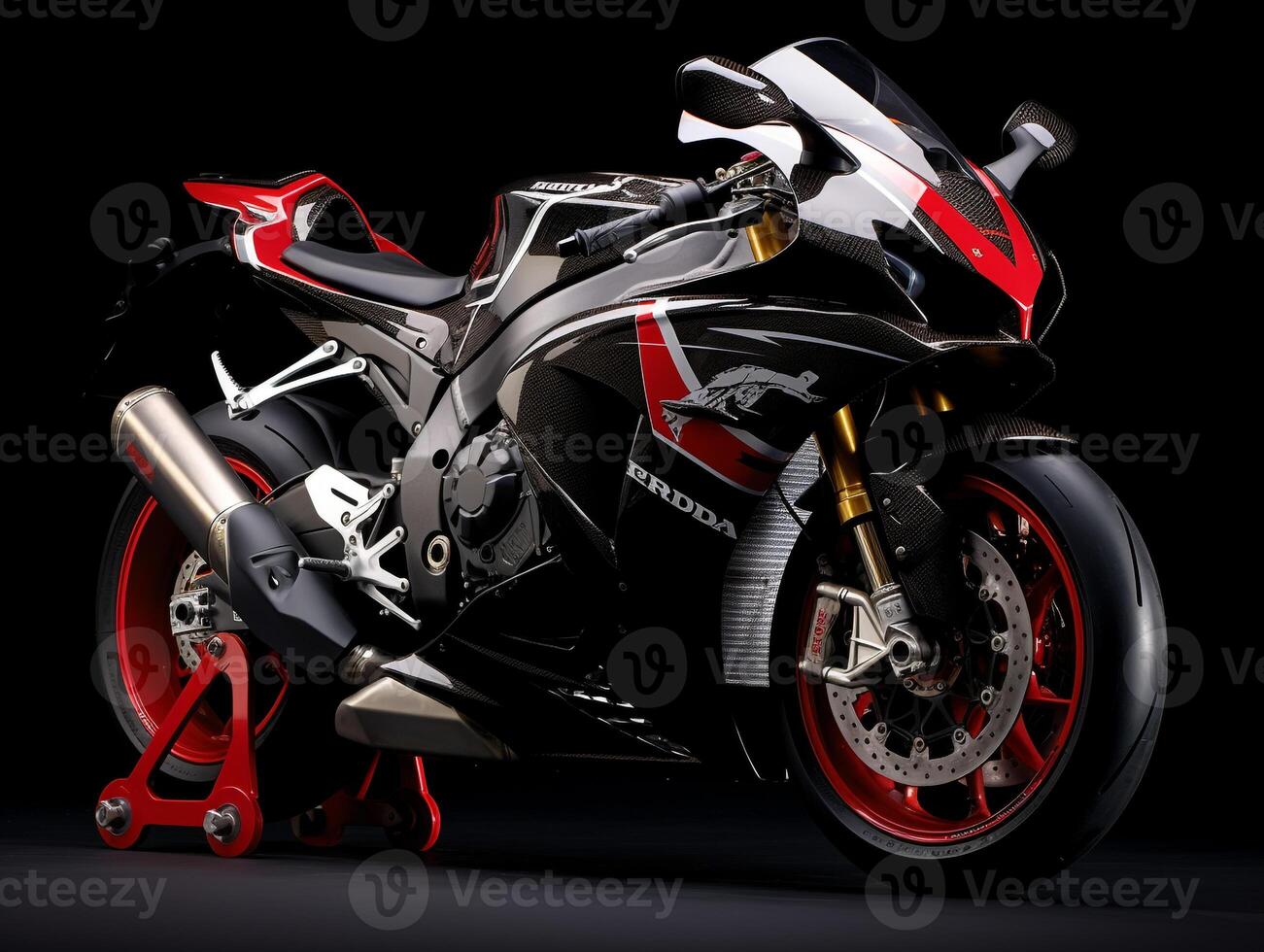 Honda CBR1000RR Fireblade exhibition. Generative AI photo