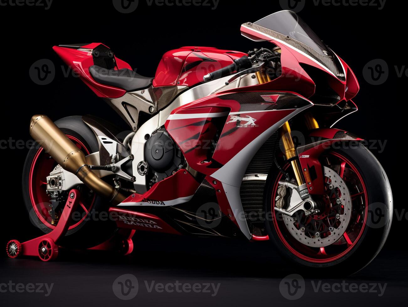 Honda CBR1000RR Fireblade exhibition. Generative AI photo