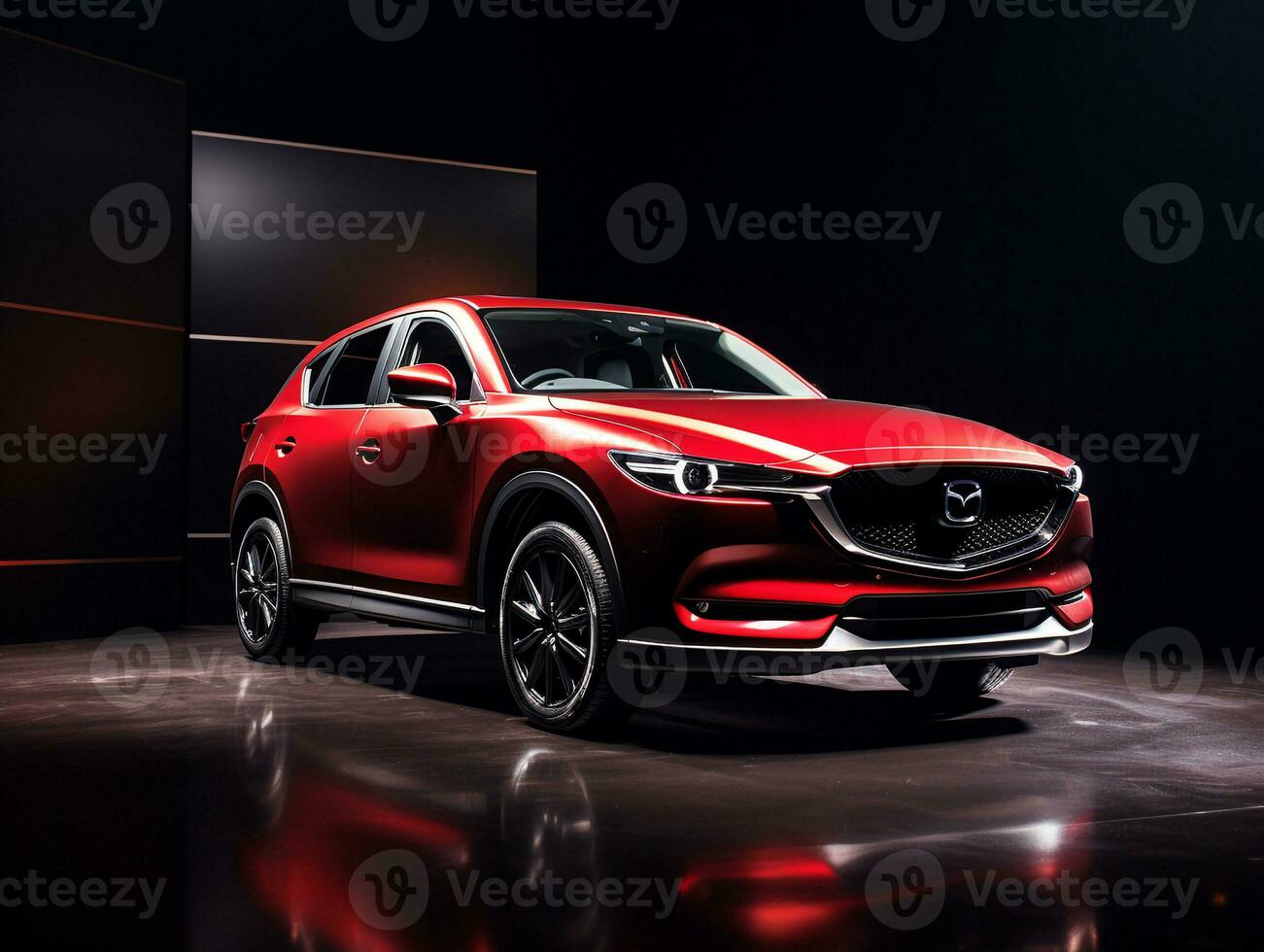 Mazda CX-5 exhibition. Generative AI photo