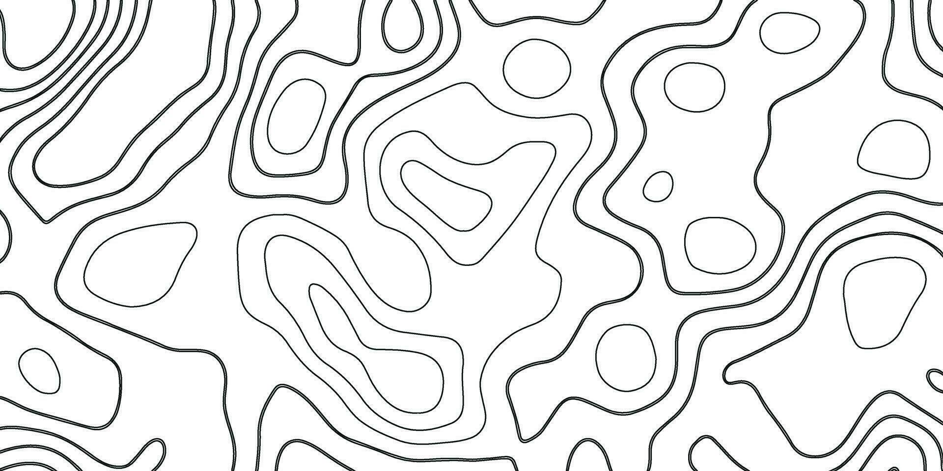 Topographic Background. Abstract wavy and curved lines background. Abstract pattern with Lines. Background of the Topographic Map. Abstract geometric topographic contour map background vector