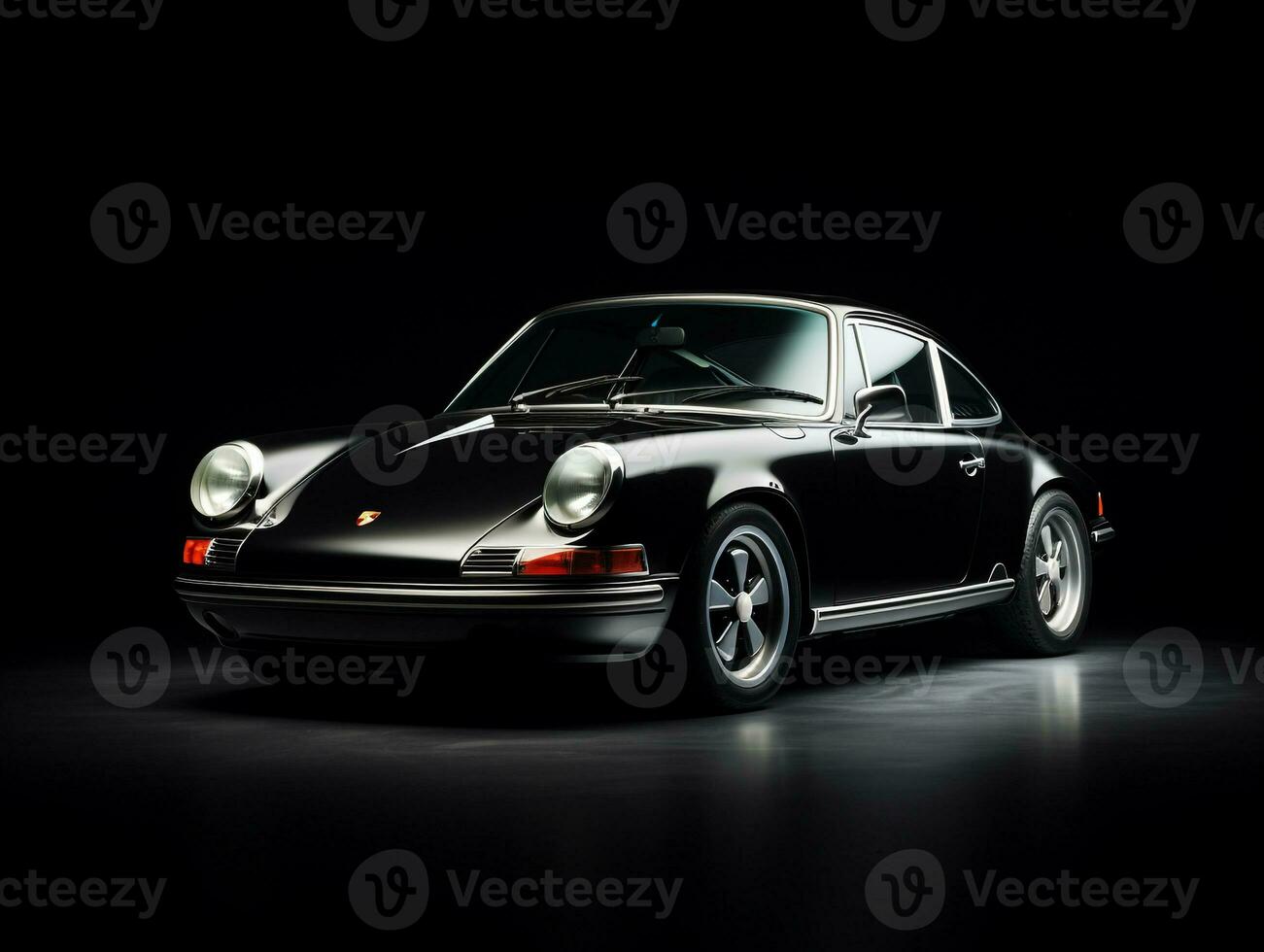 Porsche 911 exhibición. generativo ai foto