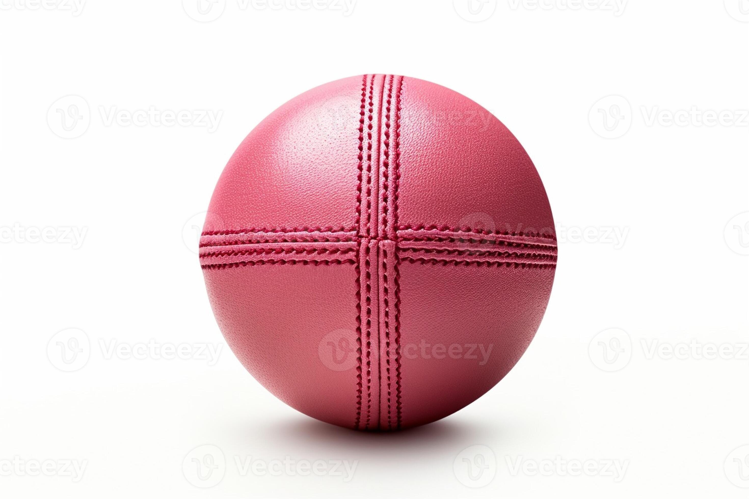 A Shiny New Test Match Cricket Ball Leather Hard Circle Stitch Closeup