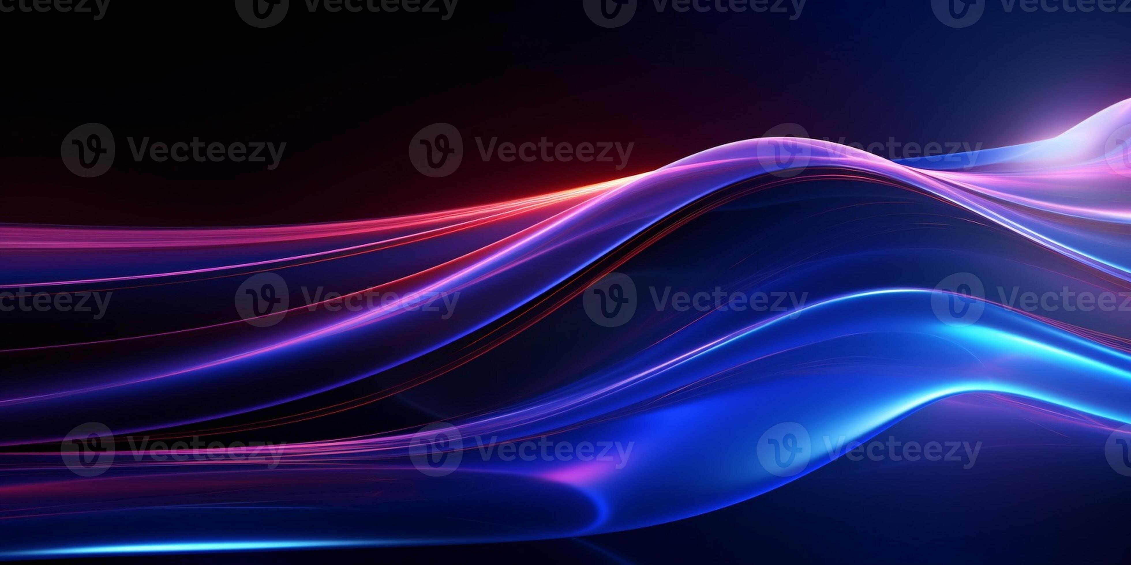 Neon illuminated dynamic sheets wallpaper Abstract business background