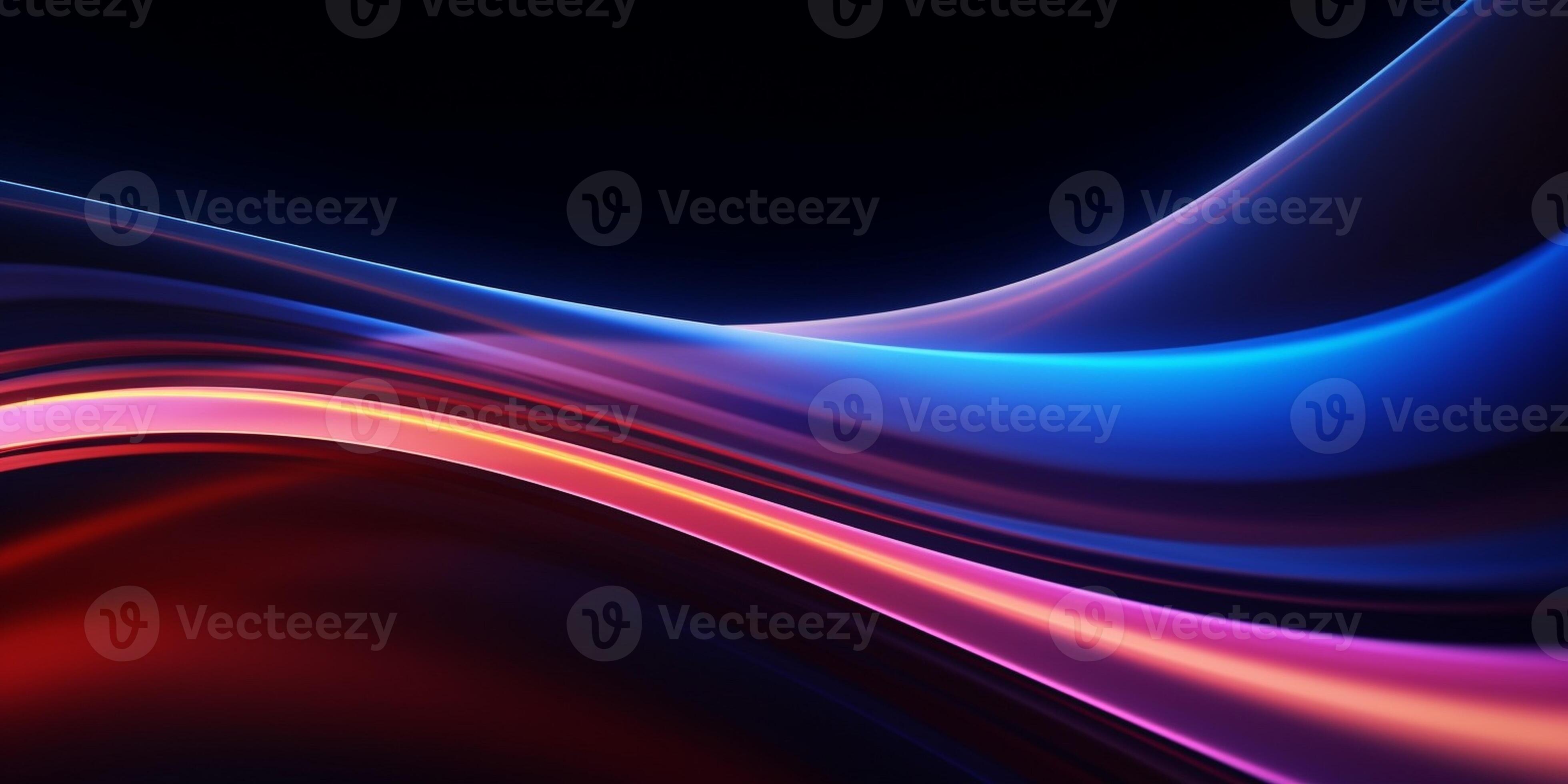 Neon illuminated dynamic sheets wallpaper Abstract business background