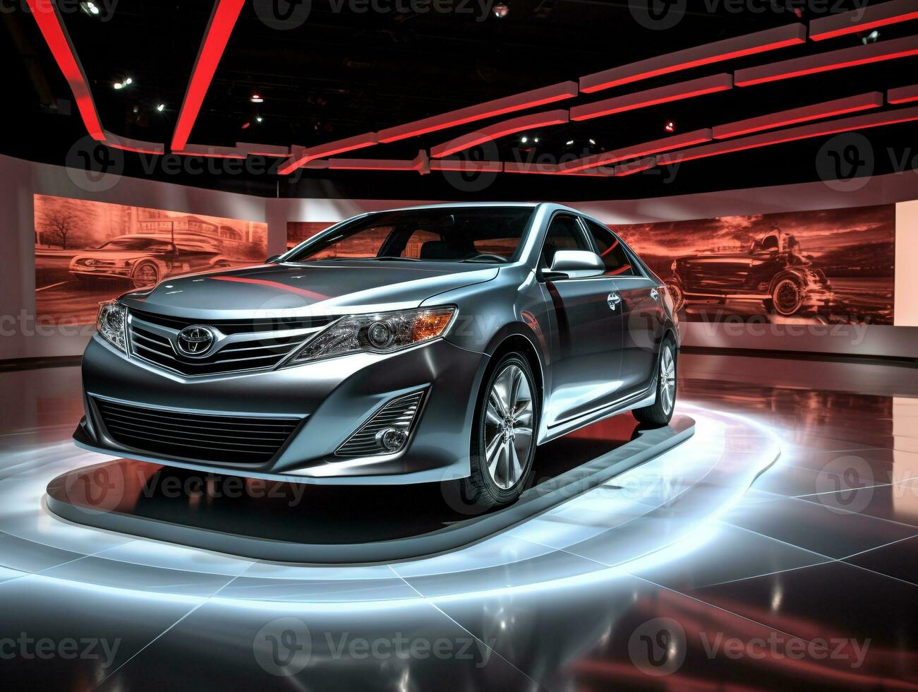 toyota camry exhibición. generativo ai foto