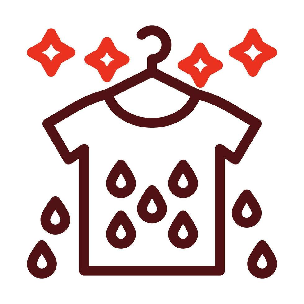 Wet Vector Thick Line Two Color Icons For Personal And Commercial Use.