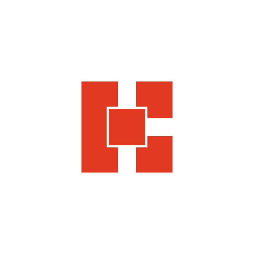letter k boxes simple geometric logo vector