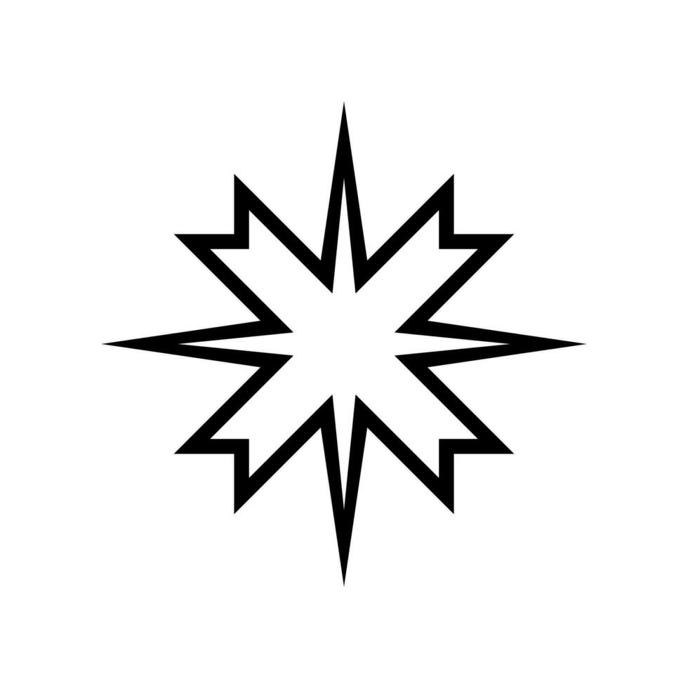 destellos icono vector. centelleo estrellas ilustración signo. brillante Estallar símbolo. estrella logo. vector