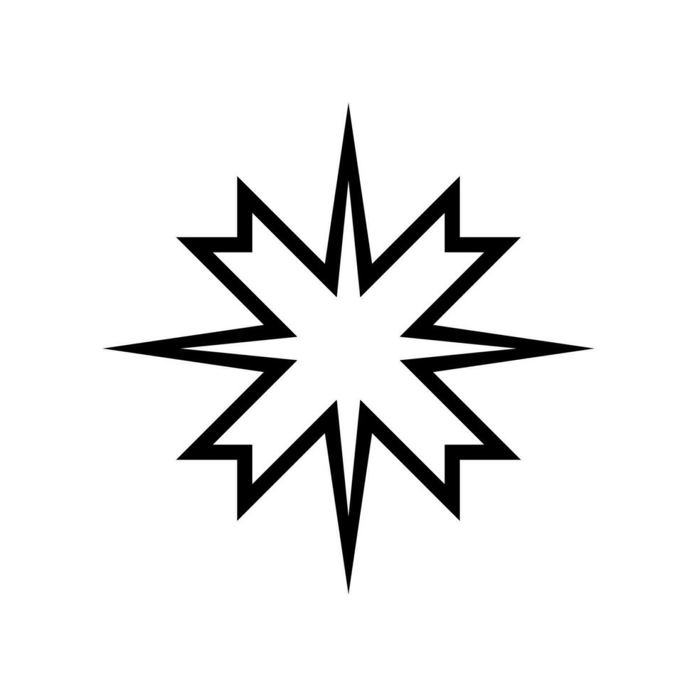 Sparkles icon vector. Twinkling stars illustration sign. Shining burst symbol. Star logo. vector