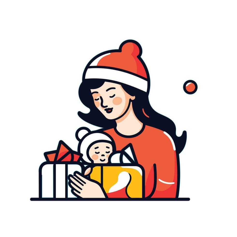 ilustración vectorial de navidad vector