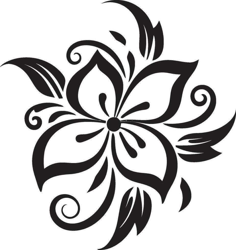 negro floral digital descargar negro floral imprimible vector