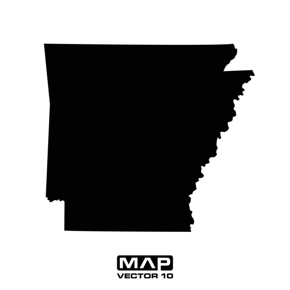 Arkansas mapa vector elementos, Arkansas mapa vector ilustración, Arkansas mapa vector modelo