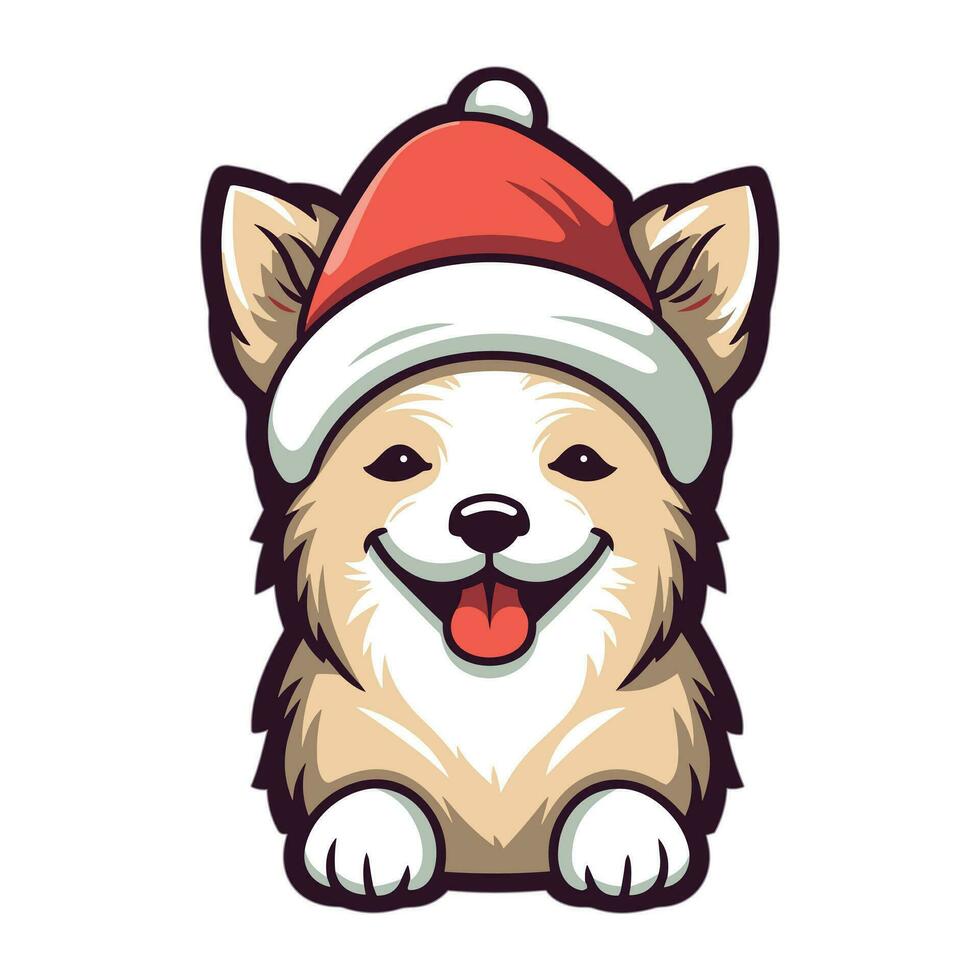 Cute dog spending time indoors vector