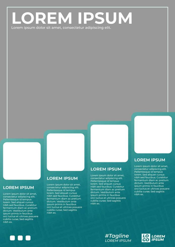 infographic poster design vector