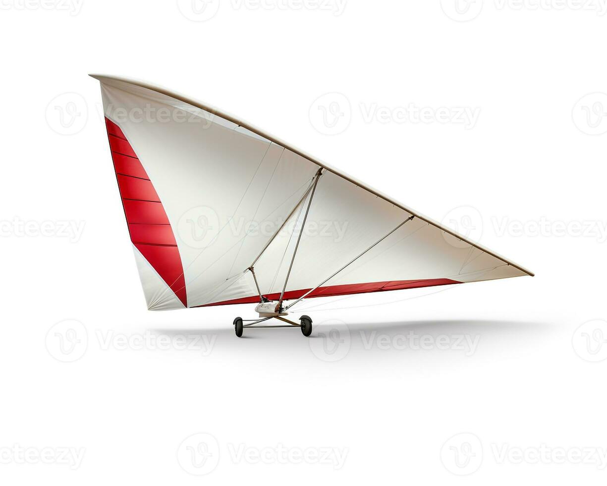 Hang Glider on white background. Generative AI photo