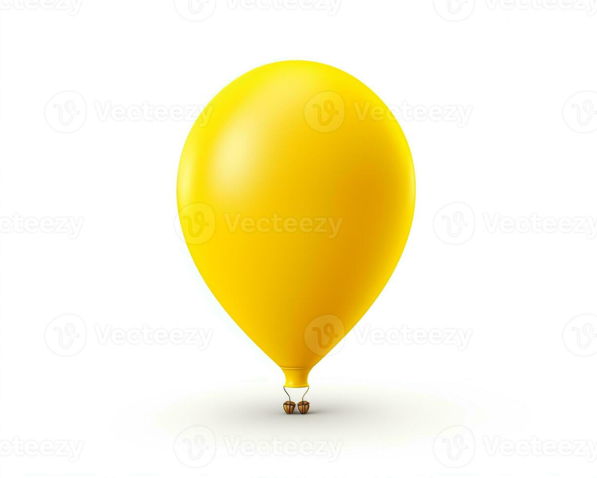 Gas Balloon on white background. Generative AI photo