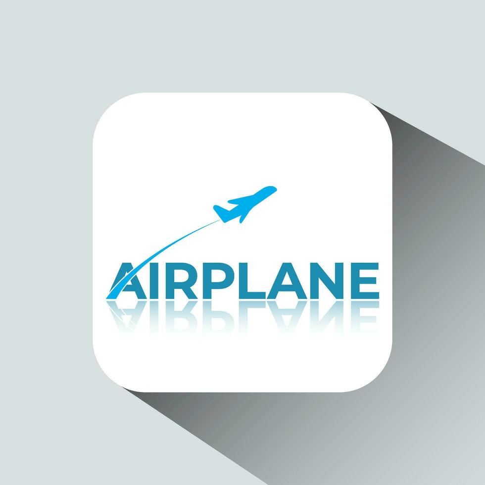Airplane logo design template vector