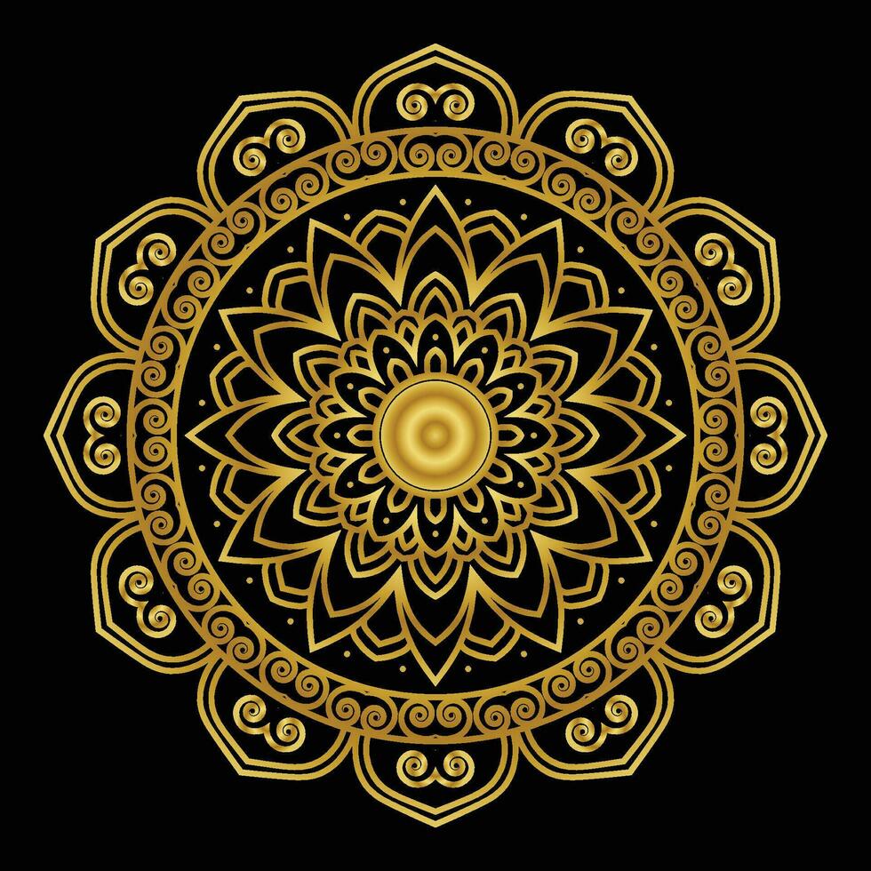 lujoso mandala diseño vector