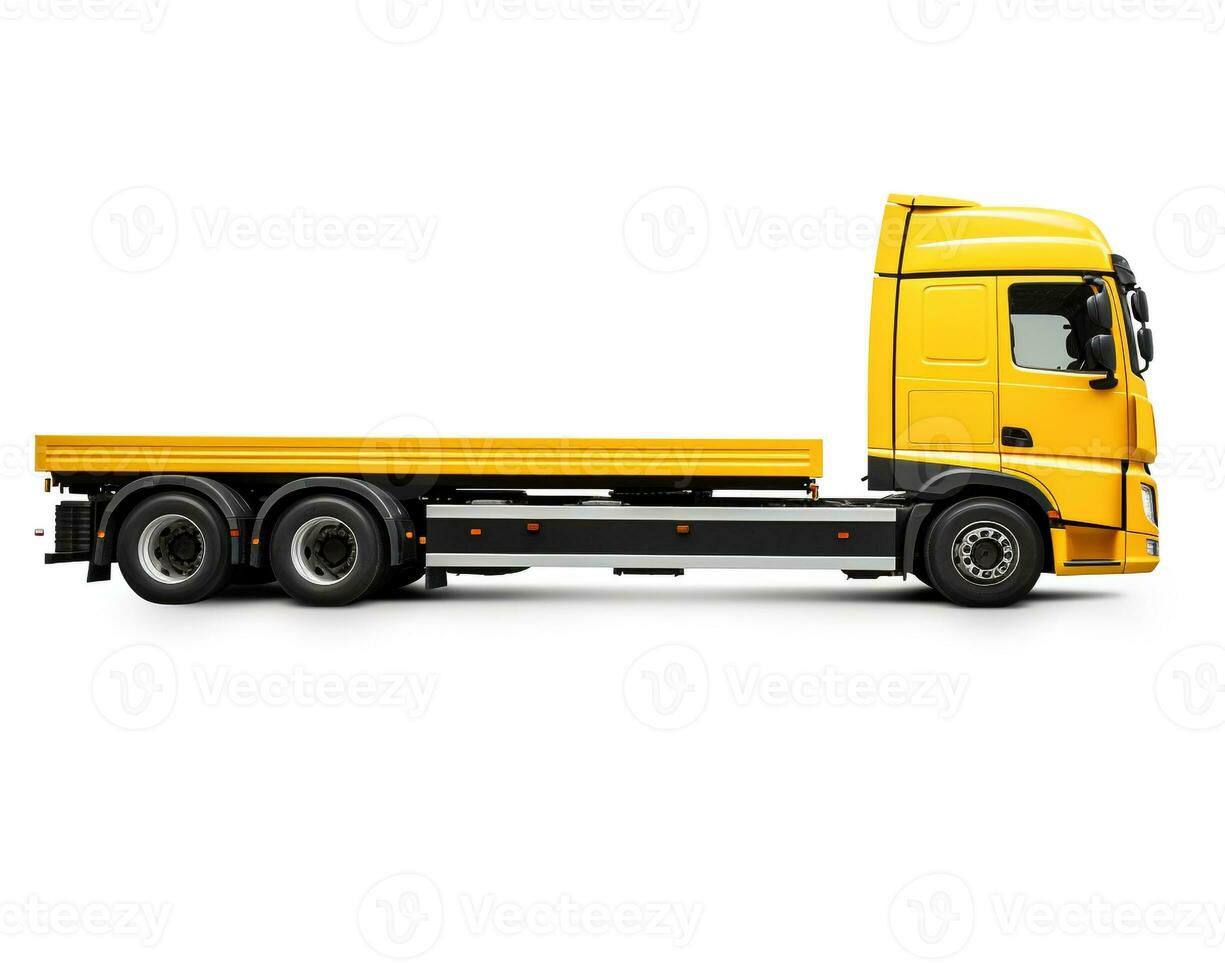 Car Carrier on white background. Generative AI photo