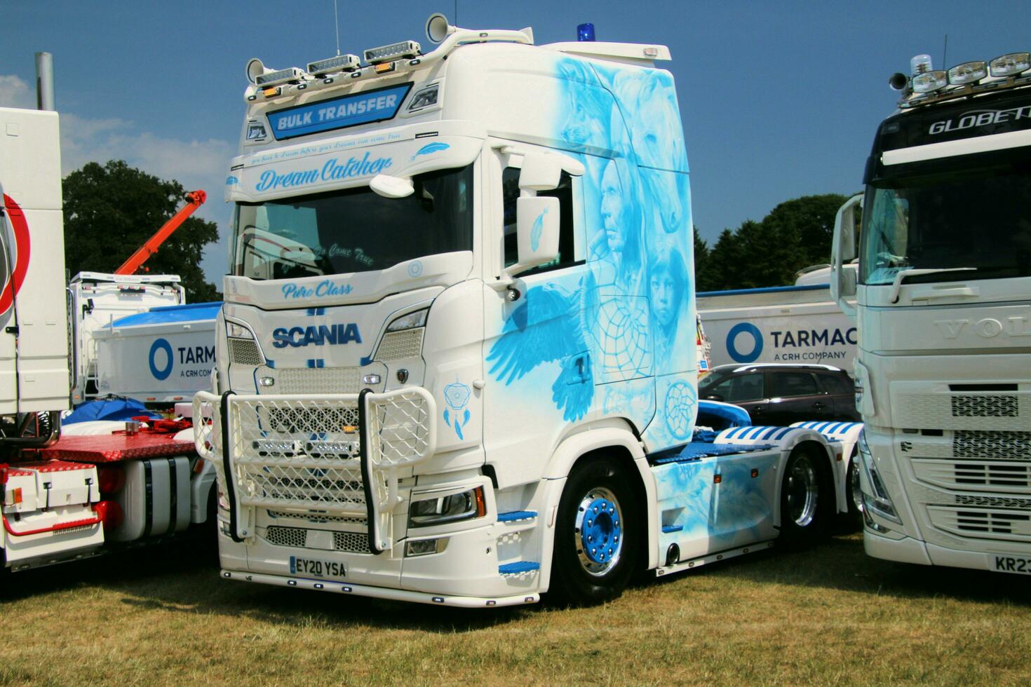 Whitchurch in the UK in JUne 2023. A view of a Truck at a Truck Show in Whitchurch Shropshire photo