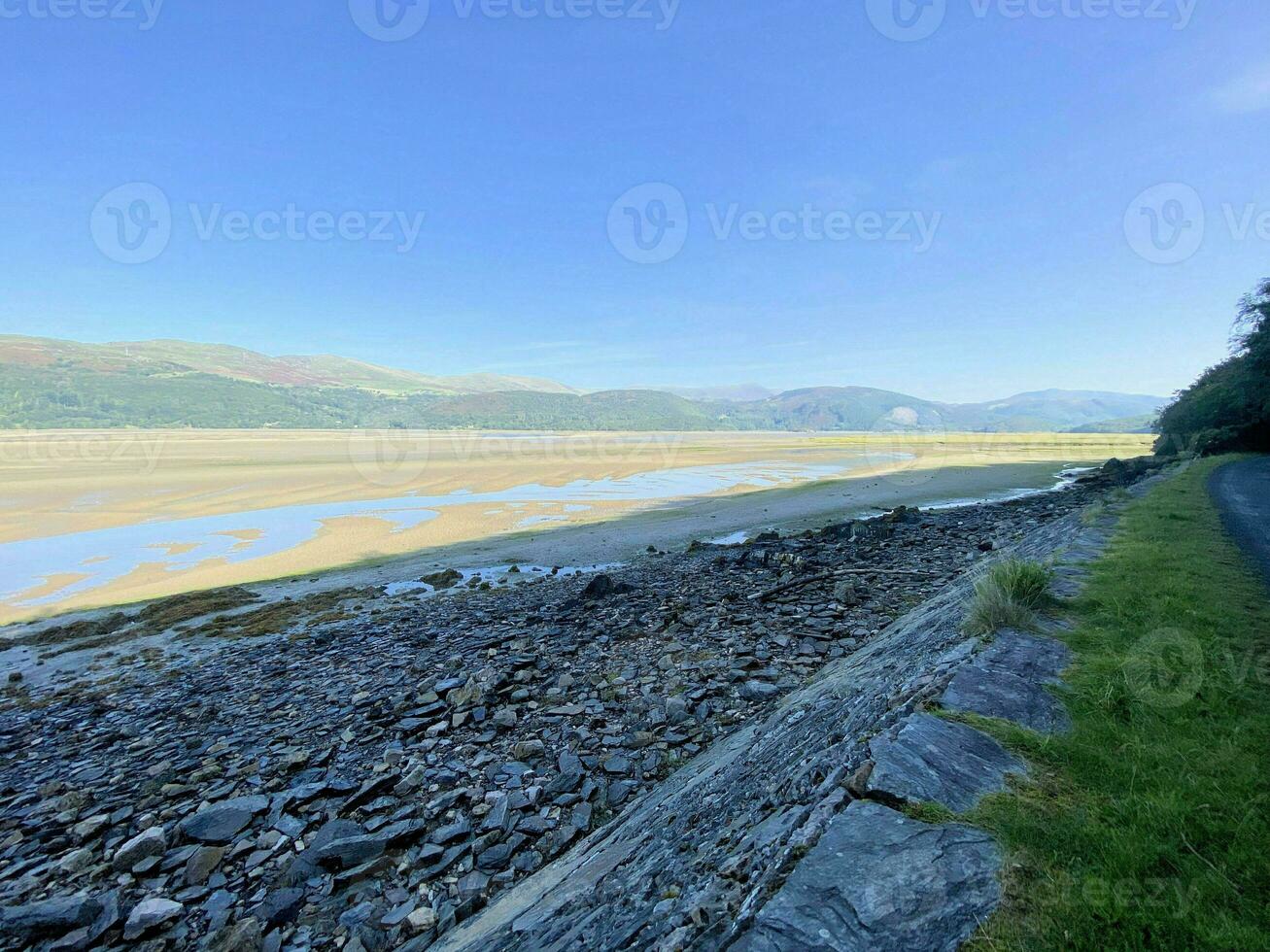 A view of the North Wales Countryside on the Mawddach Trail photo