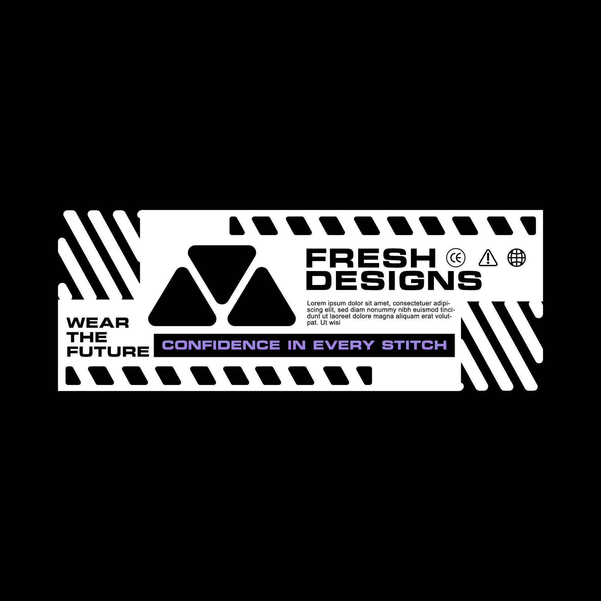 Futuristic Graphic tee urban streetwear concept vector design 32872941