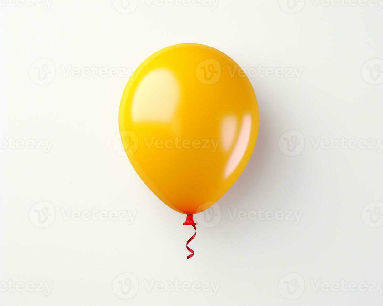 Balloon on white background. Generative AI photo