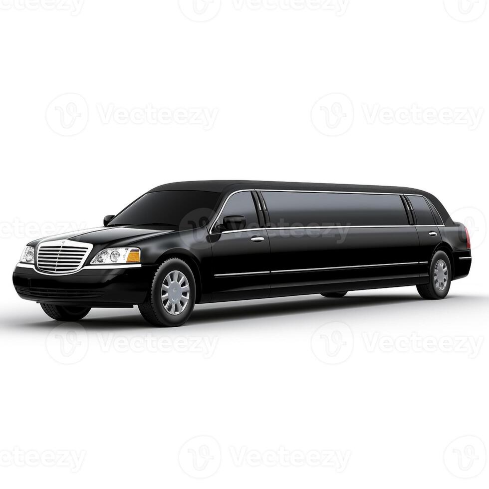 limousine on white background. Generative AI 32873349 Stock Photo at