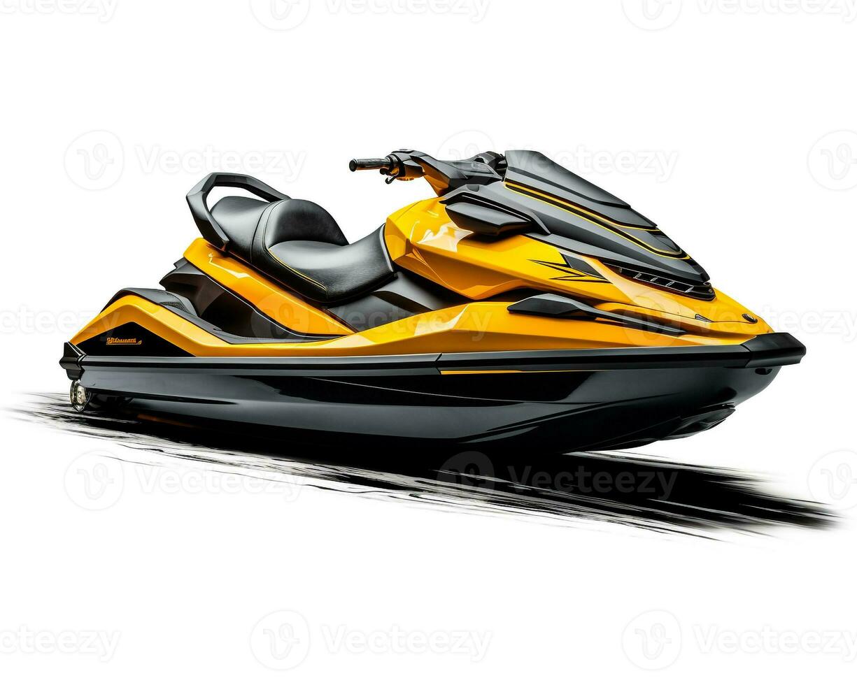 Jet Ski on white background. Generative AI photo