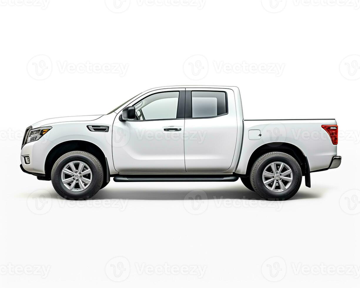 Pickup Truck on white background. Generative AI photo