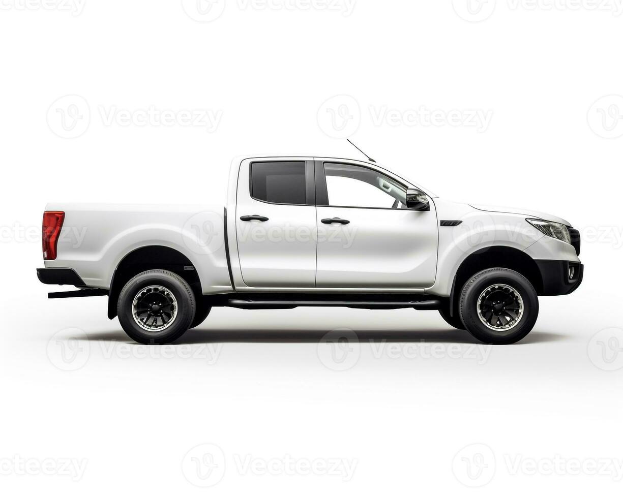 Pickup Truck on white background. Generative AI photo