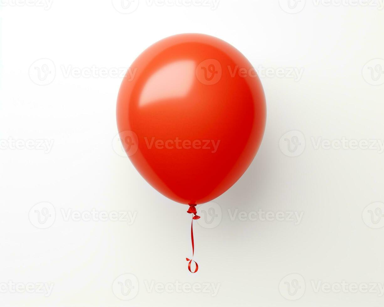 Tethered Balloon on white background. Generative AI photo