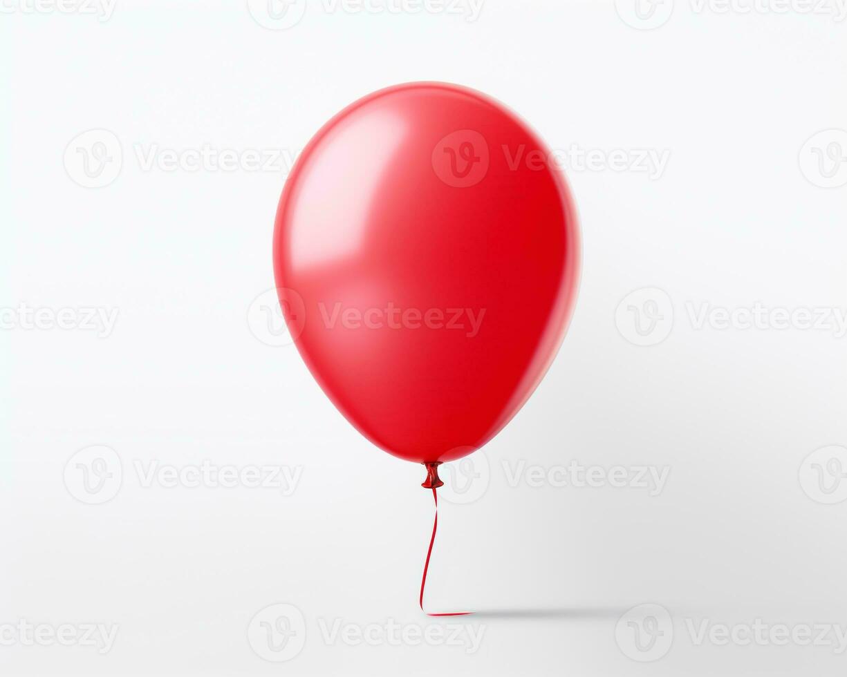 Tethered Balloon on white background. Generative AI photo