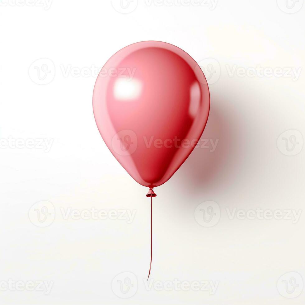 Special Shape Balloon on white background. Generative AI photo