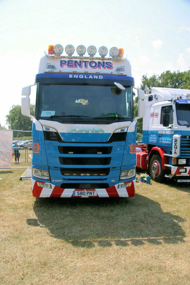 Whitchurch in the UK in JUne 2023. A view of a Truck at a Truck Show in Whitchurch Shropshire photo