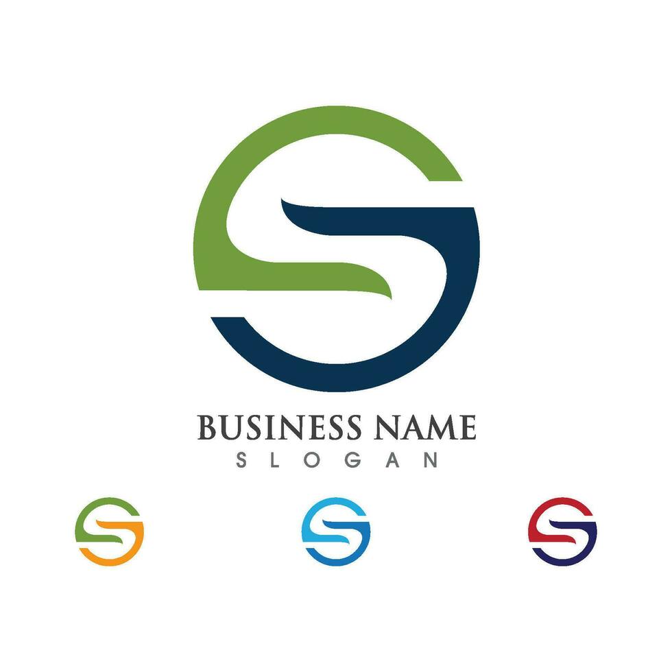 Business corporate S letter logo vector